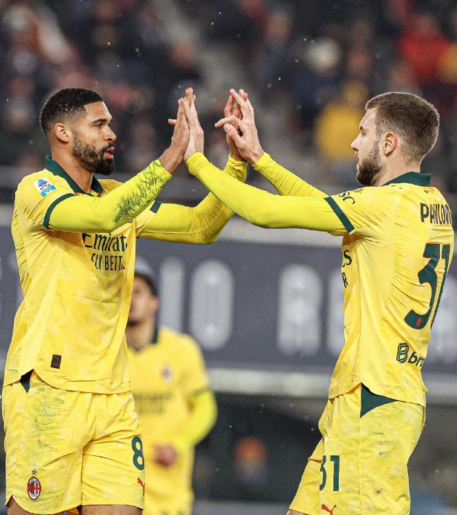 拉比奥特传射，恩昆库点射，AC米兰3-0博洛尼亚22轮不败紧追国米